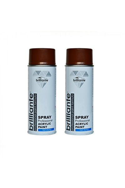 BRILLIANTE Pachet 2 x Vopsea Spray Maro Teracota RAL 8003 400 ml