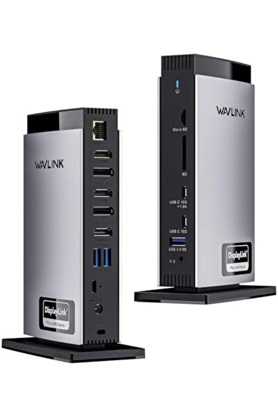 wavlink USB C Docking Station with 3 HDMI, DisplayLink Laptop Dock Triple Monitor 4K60Hz, 100W Charg