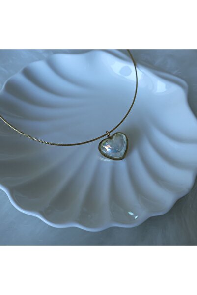 leargia قلادة من الفولاذ على شكل شقائق النعمان