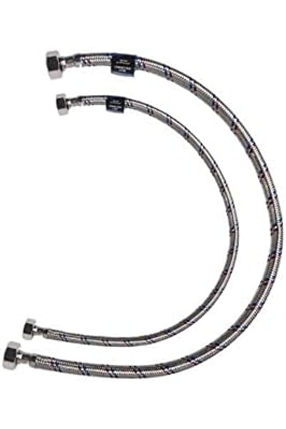 Reef خرطوم مياه مرن من الفولاذ المقاوم للصدأ بطول 60 سم - تصميم متين ومقاوم للتسرب، موديل RF-SSFH-60