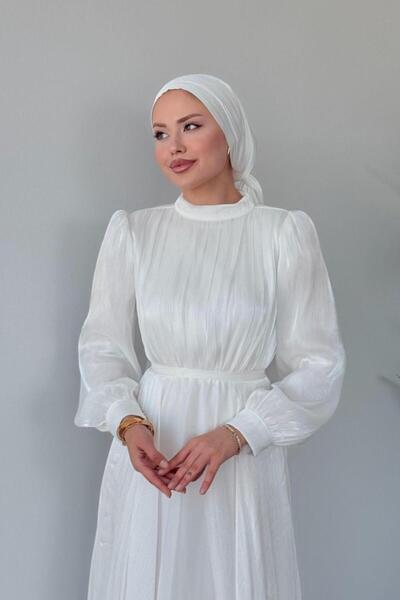 Şulemoda Giyim Havva Evening Dress Ecru