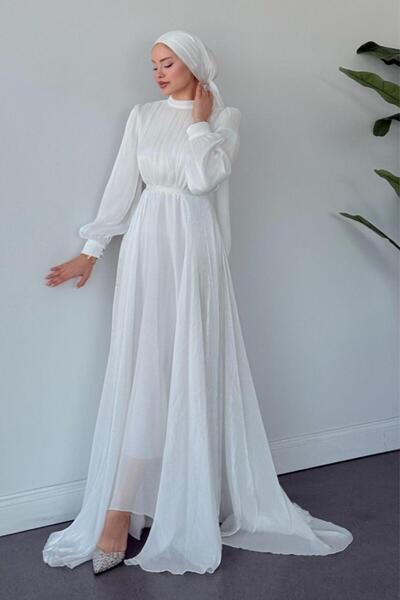 Şulemoda Giyim Havva Evening Dress Ecru