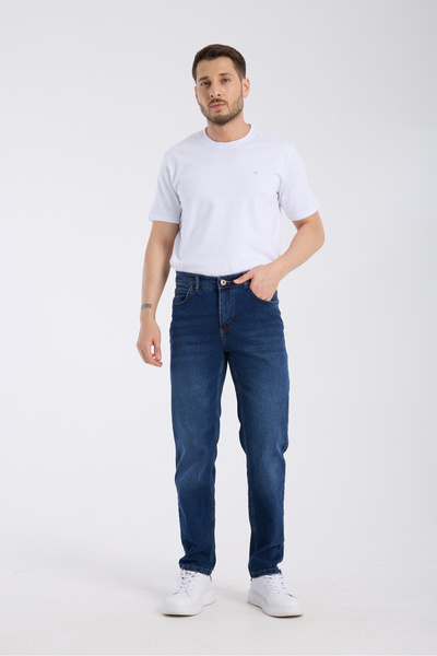 OneZero Men's Blue Regular Zippered Lycra Comfortable Wear Pants