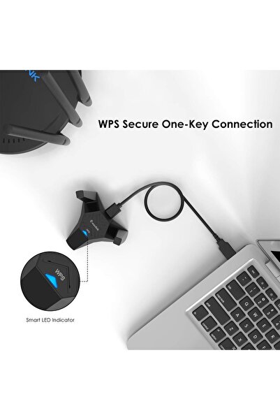 Generic Wavlink USB 3.0 AC1300 Dual Band WiFi Adapter with High Gain Antennas