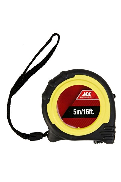 ACE شريط قياس TPR ثنائي الوضع (500 سم، أسود/أصفر)