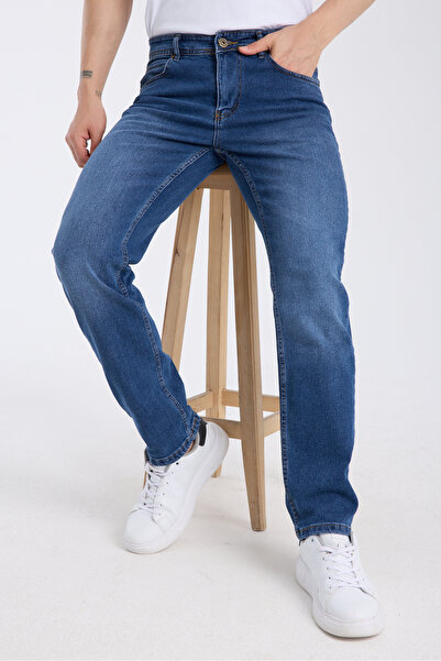 OneZero Men's Blue Regular Zippered Lycra Comfortable Wear Pants