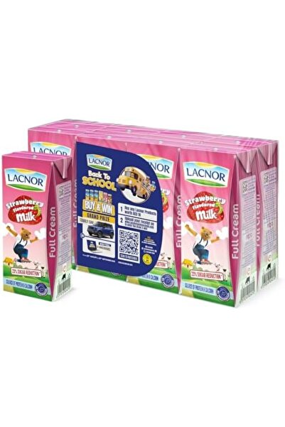 Lacnor Essentials Strawberry Milk - 180 ml X 8