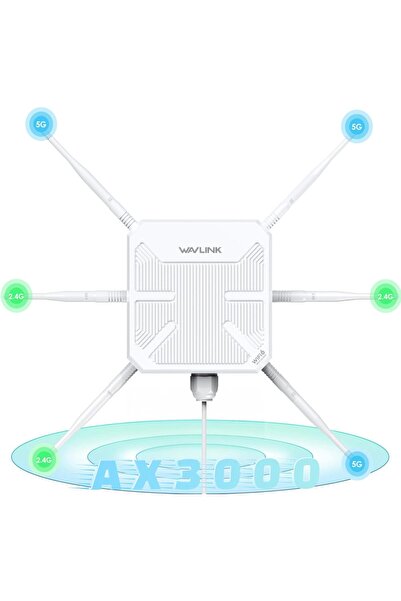 wavlink 2025 AX3000 موسع واي فاي 6 خارجي، مكرر واي فاي طويل المدى/نقطة وصول مع نطاق مزدوج/Po