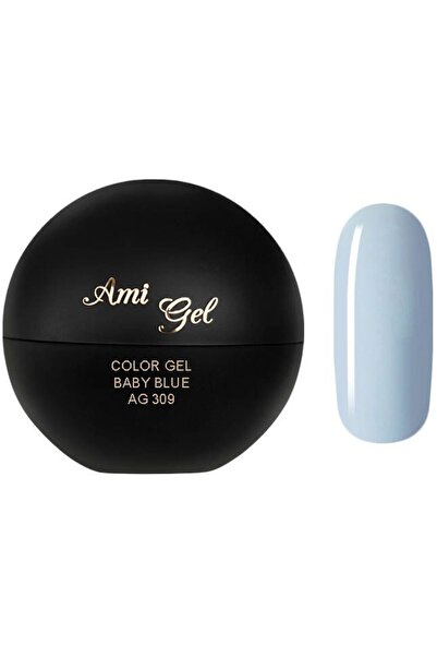 Ami Gel Τζελ Χρωματισμού - Soak Off Χρώμα Τζελ Baby Blue AG309 5gr - Ami Gel