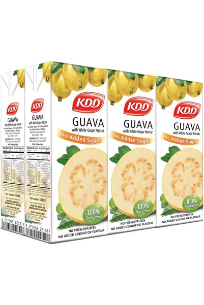 KDD عصير جوافة طبيعي، 180 مل - عبوة من 6 قطع