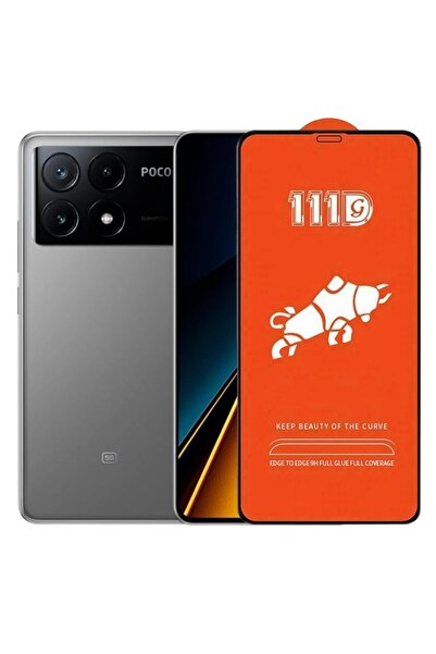 POCO Tempered Glass Screen Protector for Xiaomi Mi X6 Pro, Full Cover 111D, HD, Black Edges, Transpa