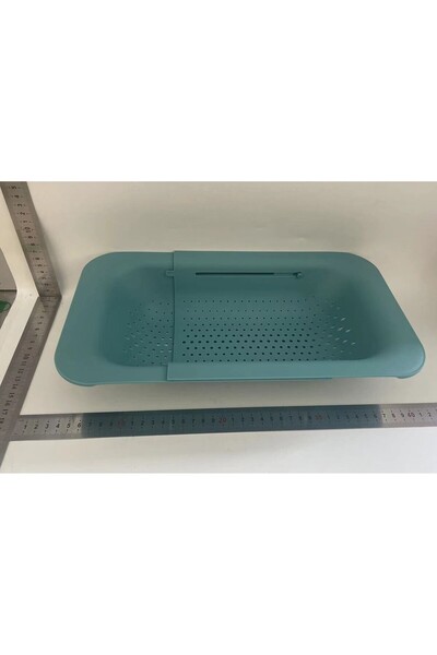 Flippy Kitchen Sink Draining Basket, Flippy, Plastic, Telescopic, 36x20x5 cm, Green