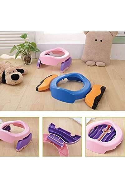 Flippy Portable 2-in-1 Potty - Potty with Toilet Seat Cover, Plastic, 21 cm, Pink