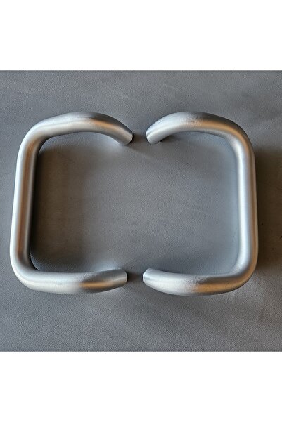 BEŞER ALÜMİNYUM 25X200 mm Çift Taraflı Kıvrık Kapı Kolu Gümüş
