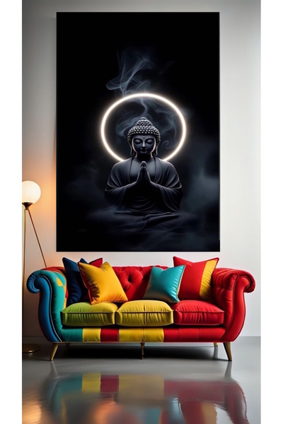 özkacar MEDITAȚIA BUDDHA Decor de perete pentru casă Salon de înfrumusețare B...