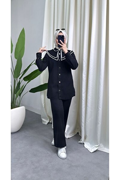 HİJAB STORE Denim Embroidered Suit