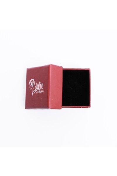 Jolie Silver Inel din argint 925, trifoi, email negru, M 60