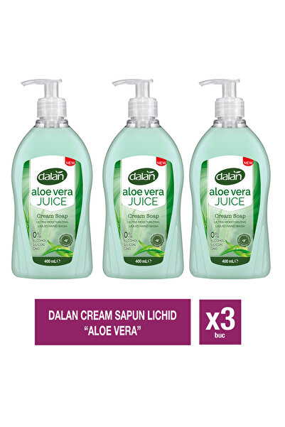 Dalan Cream Soap – Săpun Lichid cu Aloe Vera – 400ml x 3