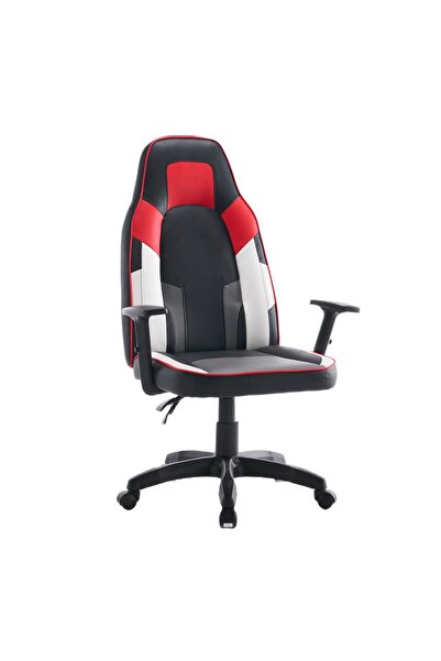 RFAN Scaun de gaming, WF-6049, Negru/Roșu/Alb