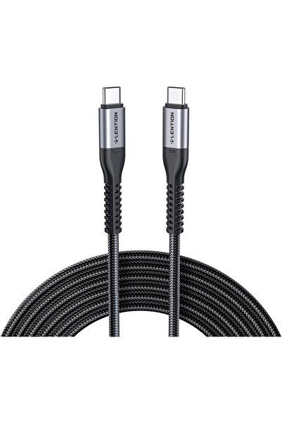 LENTION USB C to USB C Cable 3.3ft 60W, Type C 20V/3A Fast Charging Braided Cord Compatible with 202