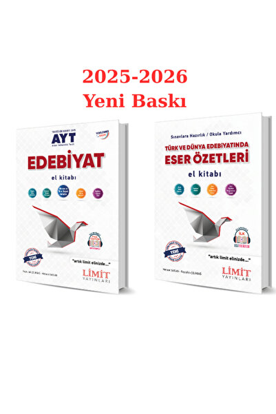 Limit Yayınları Limit Ayt Edebiyat-Eser Özetleri El Kitabı Seti 2025/26 Yeni ...