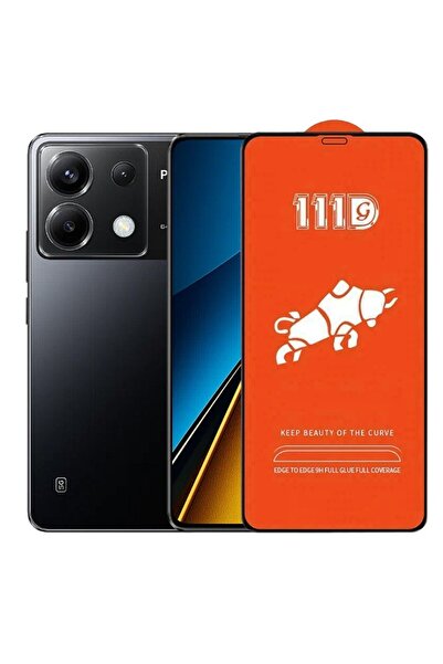 Flippy Tempered Glass Screen Protector for Xiaomi Mi Poco X6, Flippy, Full Cover 111D