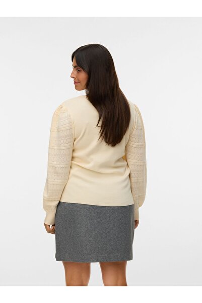 Veromoda Curve Strickpullover VMCNEWLIMONE Pullover