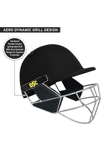 DSC Scud Premium Cricket Helmet for Men & Boys | Medium | Steel Grill + Neck Guard | Lightweight