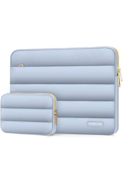 Mosiso 13-14 inch Laptop Case, 13.3 inch Puffy Laptop Sleeve Compatible with MacBook Air 13 13.6 M3