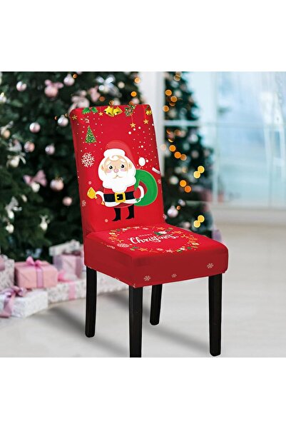 Flippy Chair Cover, Flippy, Christmas Theme, Model 4 Santa Claus with Sack, Red