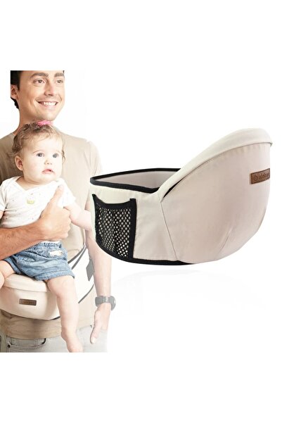 dalip Adjustable Ergonomic Baby Carrier with Seat, 3 Positions, Breathable Cotton, 0-3 yrs, Gray