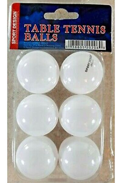 Sport Design كرات تنس الطاولة - عبوة من 6 كرات بينج بونج متينة للعب في الأماك...