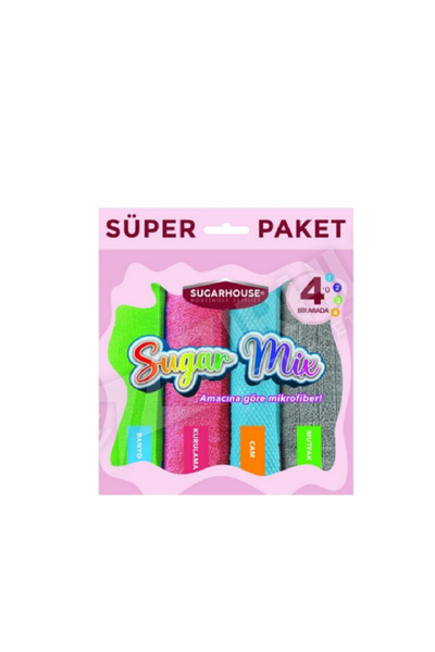 KMS HOME Sugar House paket od 4 mikrofiber krpa za čišćenje