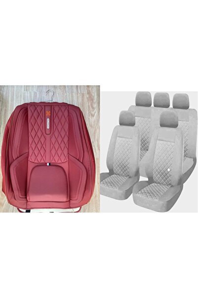 CFT Luxury Quilted Car Seat Covers Full Set – Universal Fit for 5 Seats, Fits...