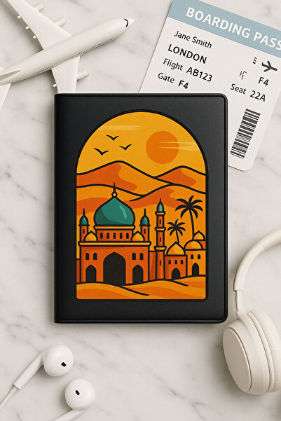 Cekuonline حافظة جواز سفر من الجلد الأسود من فينليكس لجميع جوازات السفر في ال...