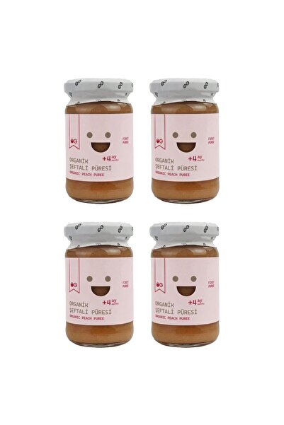 OG natural 4'lü Organik Şeftali Püresi 100 G +4 Ay