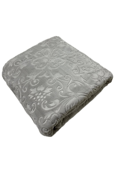 Merinos Blanket Elegans New Season Double Size Blanket Smoke Gray Color