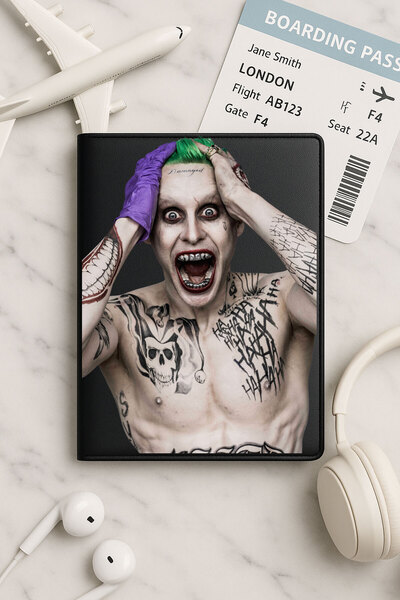 Cekuonline حافظة جواز سفر من الجلد الأسود من Vinlex لجميع جوازات السفر الوطني...