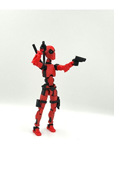 WELLCUT Dummy Deadpool Eklemleri Hareketli Mini Figür – Versiyon 2 (Geliştirilmiş Detaylar)