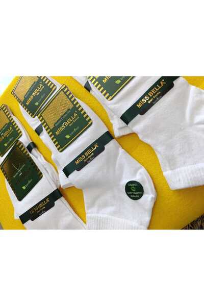 pure age Miss Bella Bamboo Seamless Soft 6 Pieces Ankle Socks