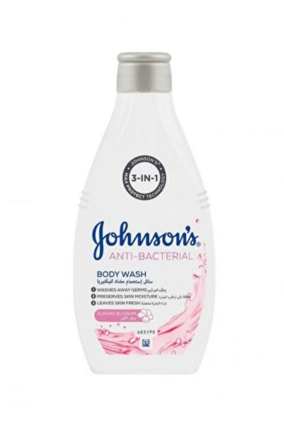 Johnson & Johnson Antibacterial Almond Flower Body Wash 400ml