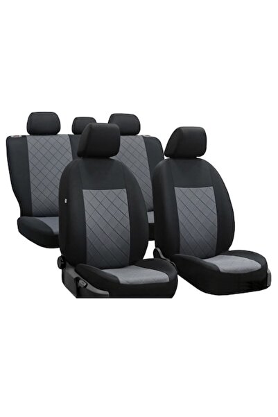 Metru Patrat Set 9 huse universale pentru scaune auto Metru Patrat, tapițerie textilă Premium, negru-gri