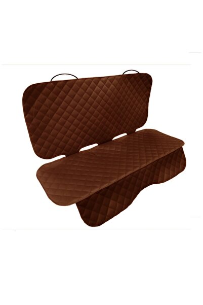 Metru Patrat Universal Quilted Car Seat Back Protection, Waterproof, Washable, Brown