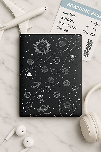 Cekuonline غلاف جواز سفر من الجلد الأسود من فينليكس لجميع جوازات السفر الوطني...