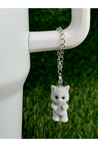 YuccaCo Accessorize Your Life Cat Thermos Ornament/Kitten Thermos Charm/Cat Figure Bag Charm