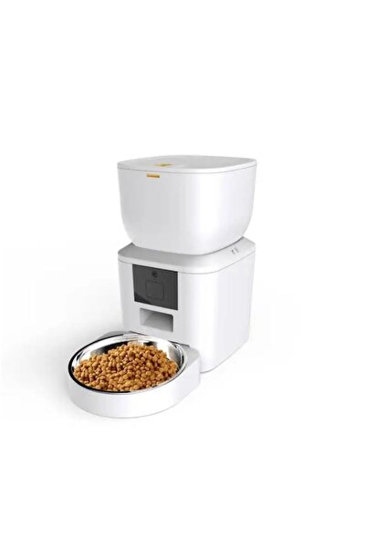 Joynix Distribuitor automat de hrană pentru câini și pisici, înregistrare vocală, programabil prin aplicație, oțel inoxidabil B