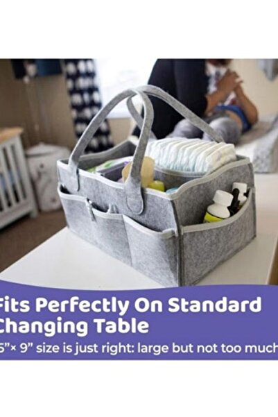 Generic Portable Diaper Organizer Grey