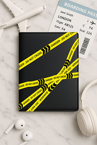 Cekuonline حافظة جواز سفر من الجلد الأسود من Vinleks لجميع جوازات السفر الوطن...