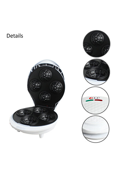 Biki Electric Waffle Bowl Maker 1000W, 4-Slice, Non-Stick