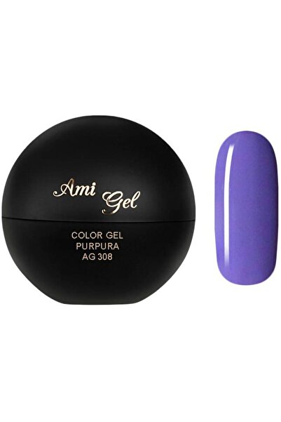 Ami Gel Gel Colorat - Soak Off Color Gel Purpura AG308 5gr - Ami Gel
